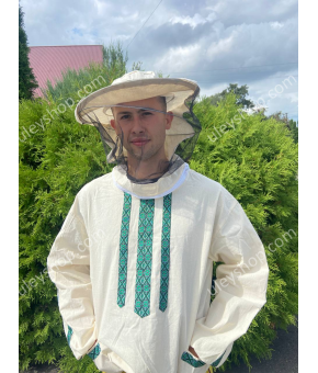 Куртка бджоляра "Вишиванка" з маскою