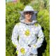 Куртка пчеловода «Пчелки на сотах» с маской