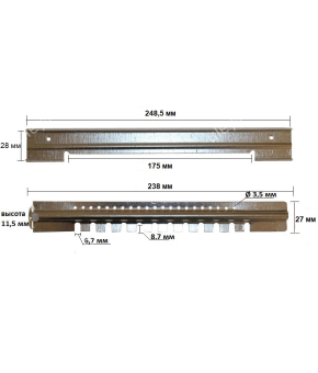 Летковый заградитель 2-х элементный нижний Летковый заградитель 2-х элементный нижний