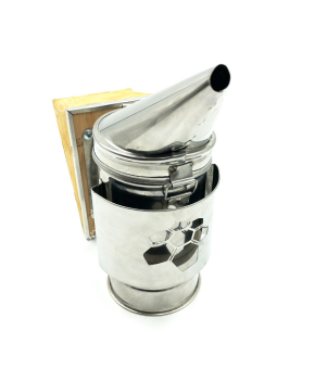 Димар пасічний нержавіючий, з огорожею з листового металу. Міх знімний шкіряний Димар пасічний нержавіючий, з огорожею з листового металу. Міх знімний шкіряний