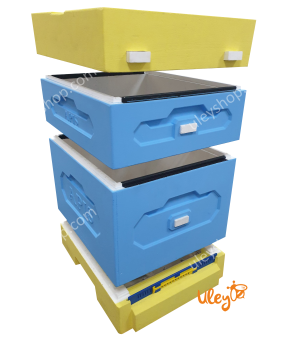 Вулик ППС, 1 корпус "Дадан 300 мм" на 10 рамок + 1 магазин 145 мм, сітчасте дно, високий дах Вулик ППС, 1 корпус "Дадан 300 мм" на 10 рамок + 1 магазин 145 мм, сітчасте дно, високий дах