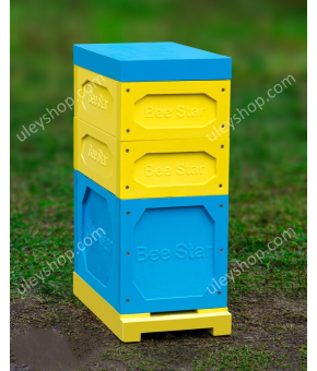 Вулик ППУ "BeeStar" (1 корпус Дадан 300 мм + 2 магазин на 6 рамок) - кольоровий Вулик ППУ "BeeStar" (1 корпус Дадан 300 мм + 2 магазин на 6 рамок) - кольоровий