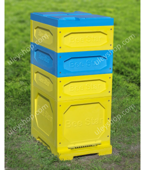 Вулик ППУ "BeeStar" (1 корпус Дадан 300 мм + 3 магазини на 8 рамок) - кольоровий Вулик ППУ "BeeStar" (1 корпус Дадан 300 мм + 3 магазини на 8 рамок) - кольоровий