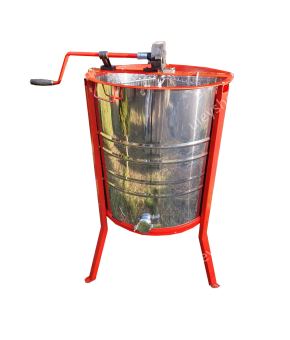 Медогонка нержавіюча 4-х рамкова РКС (ротор та касети нержавіючі), касети зварні не поворотні. З ПІДСТАВКОЮ Медогонка нержавіюча 4-х рамкова РКС (ротор та касети нержавіючі), касети зварні не поворотні. З ПІДСТАВКОЮ