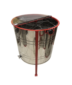 4-х рамкова Медогонка, нержавіюча автоматична (ротор Н / Ж, з кришкою) під рамку «Дада» 4-х рамкова Медогонка, нержавіюча автоматична (ротор Н / Ж, з кришкою) під рамку «Дада»