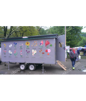 Павільйони для бджіл з двохосьовим причепом Павільйони для бджіл з двохосьовим причепом